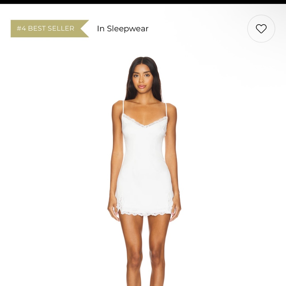 Revolve white slip on dress